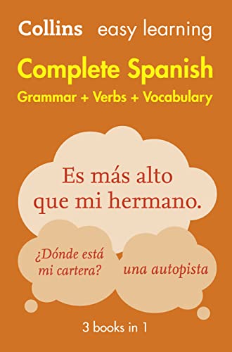 Easy Learning Spanish Complete Grammar, Verbs and Vocabulary (3 books in 1): Trusted support for learning (Collins Easy Learning) von Collins